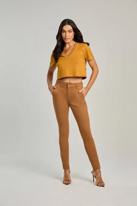 Calça Feminina Casual Collor Alfaiataria Osmoze 